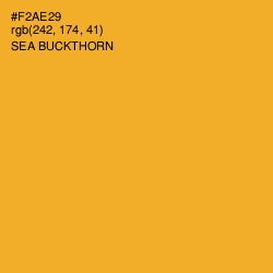 #F2AE29 - Sea Buckthorn Color Image